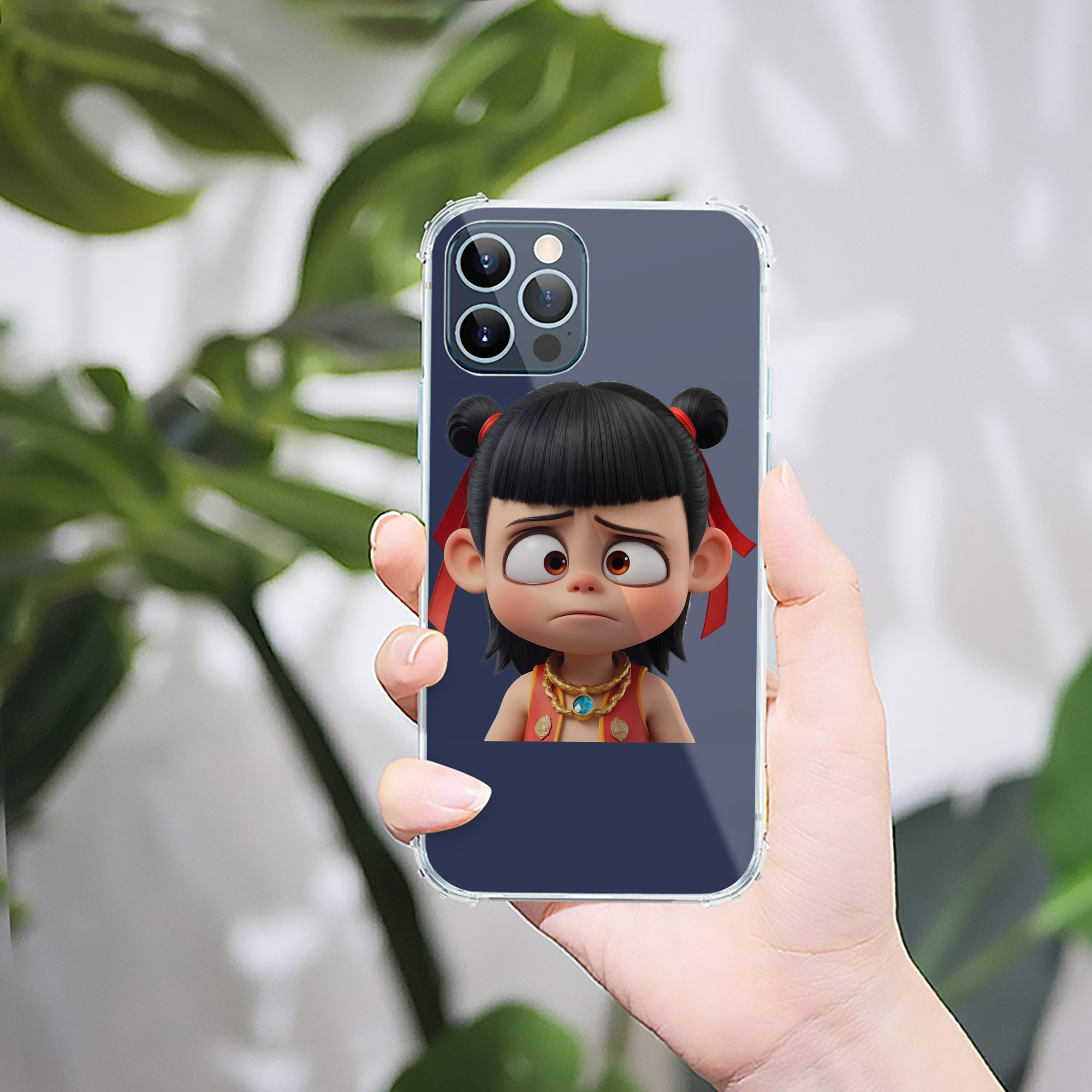 （画像用） Ne Zha 2 ナタ 魔童の大暴れ 【iPhone 12シリーズ対応】透明スマホケース（クリアソフトケース）